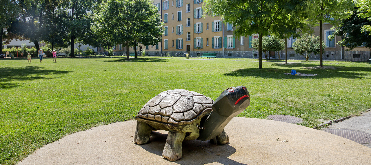 Square Simon-Durand - sculpture tortue